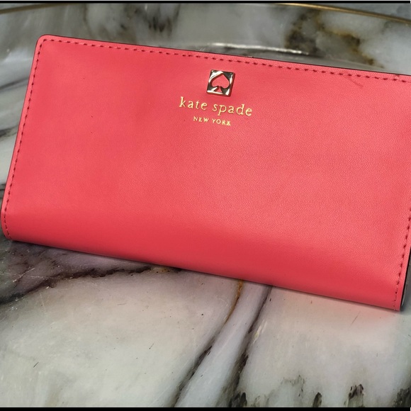 kate spade Handbags - Kate Spade New York ♠️ Coral Pink Stacy Wallet